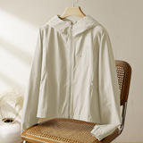 可风各短外套58098P130K208韩系连帽外套女，女装短外套，可风各