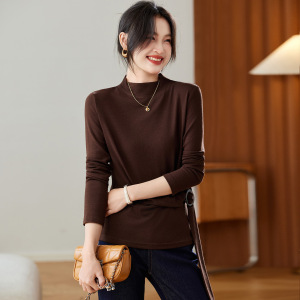 可风各打底T恤59046P68K108.8小众设计感修身长袖打底衫，女装T恤，可风各