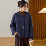 可风各棉衣510015P131K209.6绗缝格棉衣女长袖，女装棉衣/棉服，可风各