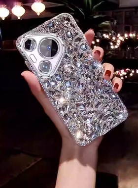 适用于华为Pura80手机壳pura80pro新款pura80Ultra奢华水钻pura702025红色镶钻pura70pro+保护套pura70防摔