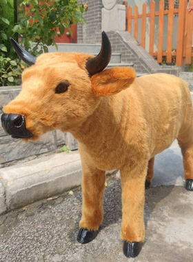 仿真黄牛大型落地园林景观展示道