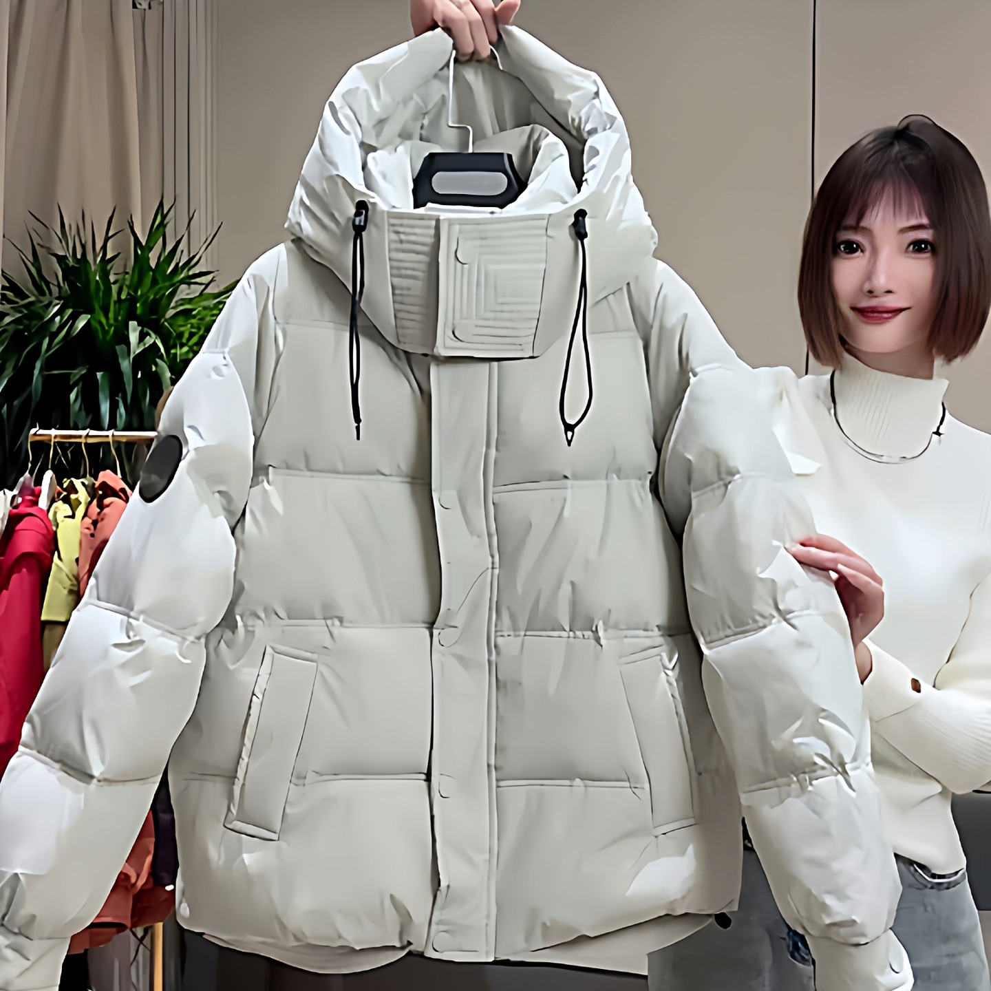 时尚贴标连帽加厚棉衣棉服女宽松休闲2025冬季新款保暖棉袄面包服,女装/女士精品,棉衣/棉服,淘宝优惠券,粉丝福利购,淘宝优惠卷