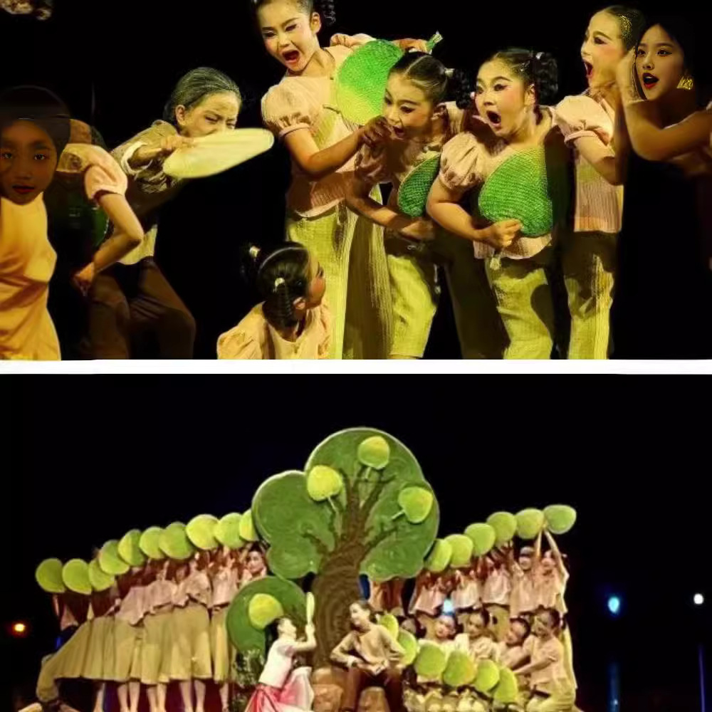 服第十二届小荷风采蒲扇谣儿童演出原创舞蹈大赛扇子舞表演服装