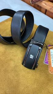 嬉皮士头层牛皮皮带手工皮具男士办公