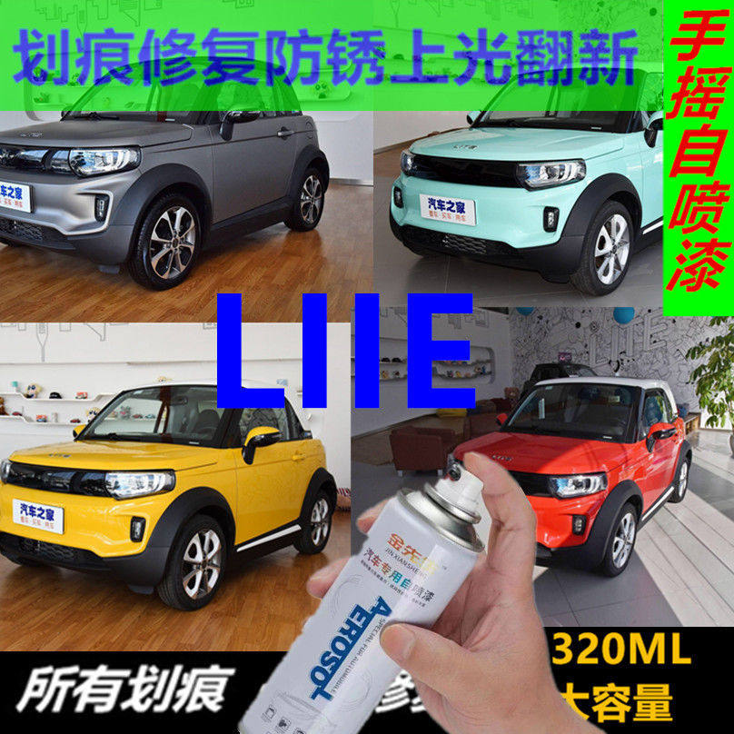 LITE微型迷你电轿车专用车漆划痕刮痕修复翻新上色防锈手摇自喷漆