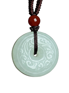 和田玉时来运转吊坠挂件玉佩项坠