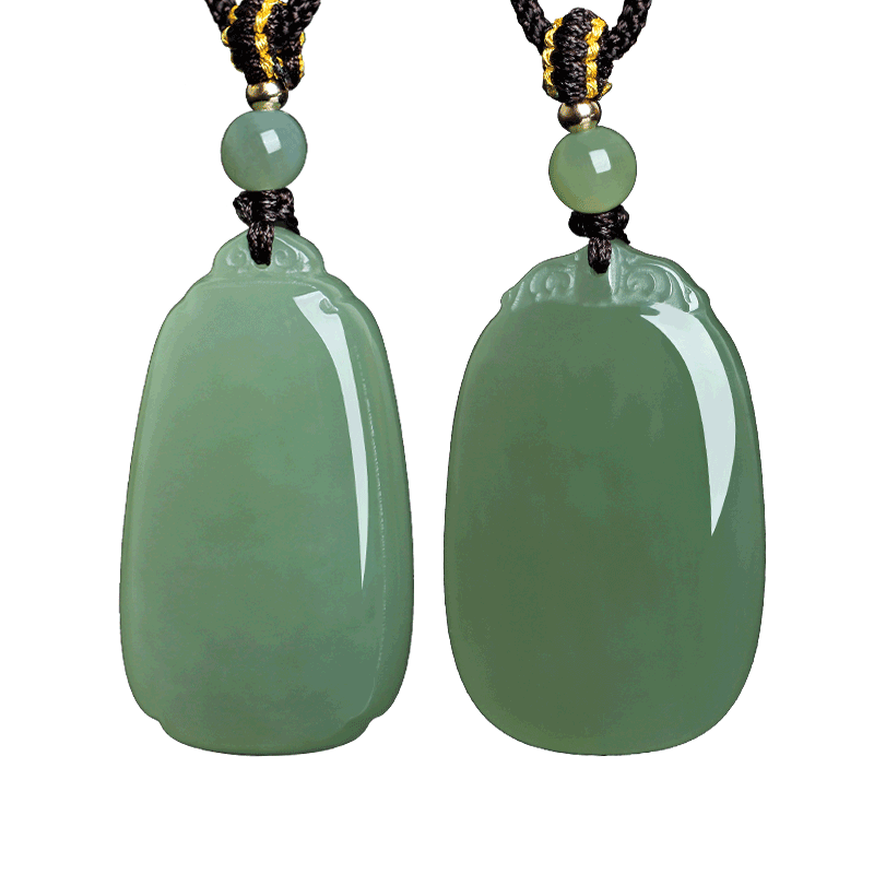 和田玉青玉平安牌玉吊坠挂件玉佩