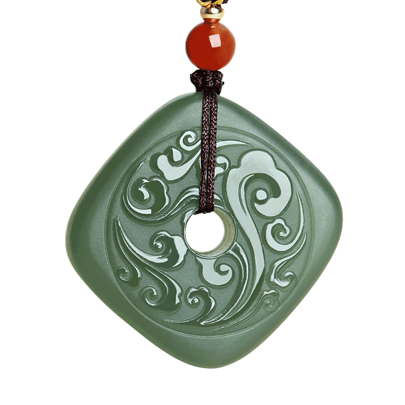 和田玉平安扣吊坠挂件男女款玉佩
