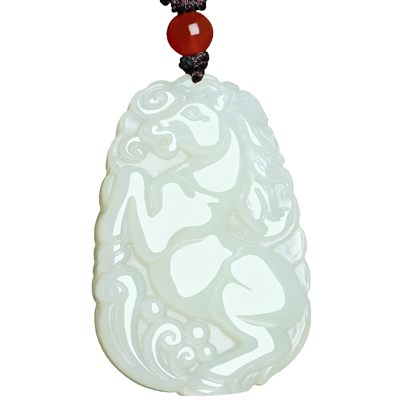 天然新疆和田玉生肖吊坠挂件饰品