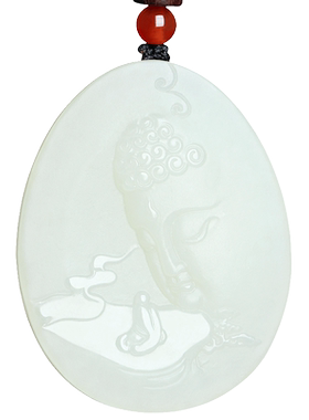 天然佛祖吊坠保平安男士玉饰品