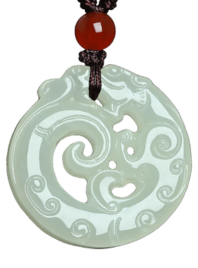 和田玉祥龙玉吊坠挂件男女款饰品