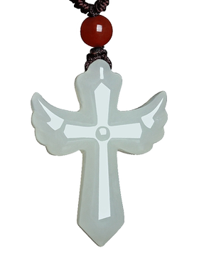 和田玉十字架吊坠男女款玉石饰品