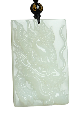 康梦珠宝男女款和田玉祥龙吊坠