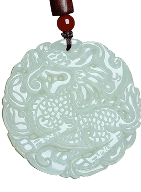 和田玉麒麟吊坠麒麟献瑞挂件玉佩