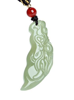 和田玉祥龙吊坠青玉龙牙挂件饰品