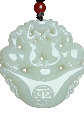 新疆和田玉元宝貔貅男女款吊坠