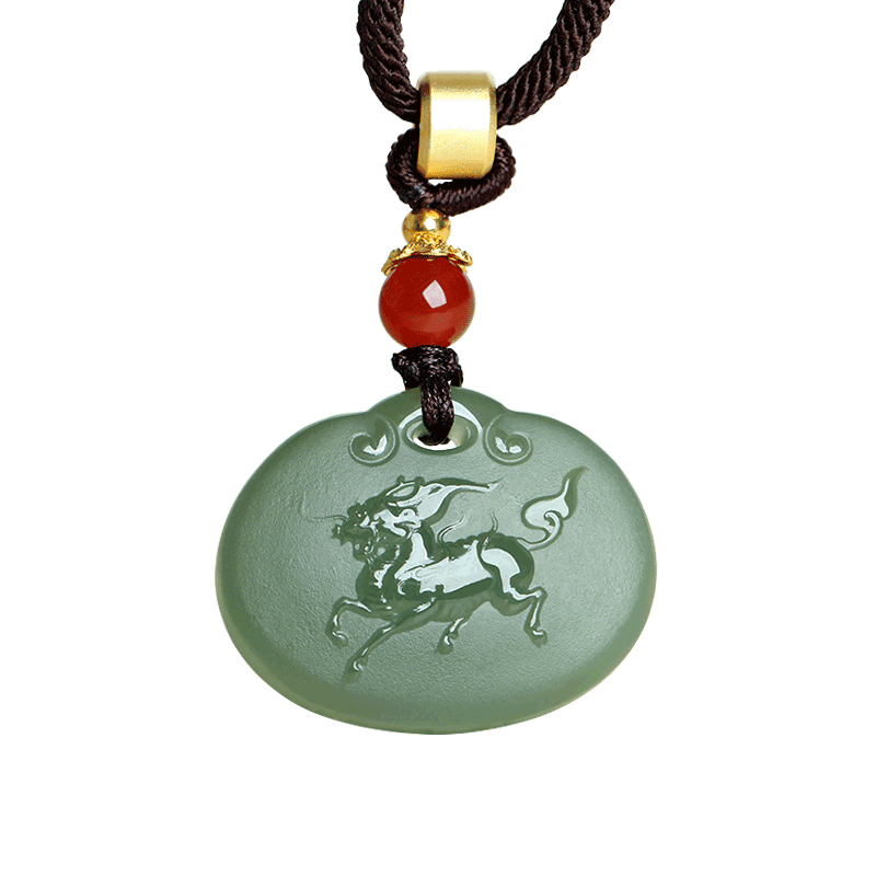 和田玉麒麟吊坠挂件男女款饰品