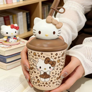 Hellokitty保温杯三丽鸥水杯女生可爱吸管便携2026高颜值学生杯子