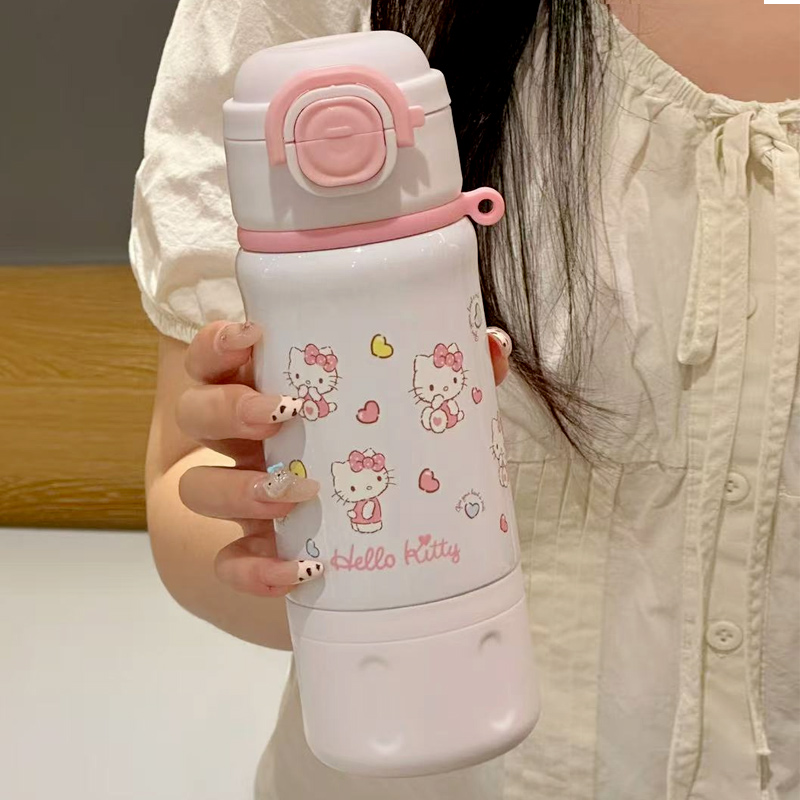 hellokitty陶瓷覆膜内胆保温杯