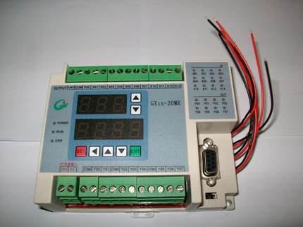 单板机PLC/GX1S-20MR/12入/8输出/带2AD/2DA模拟量/数码显示Mini