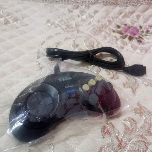 世嘉手柄16位黑卡加长游戏机手柄