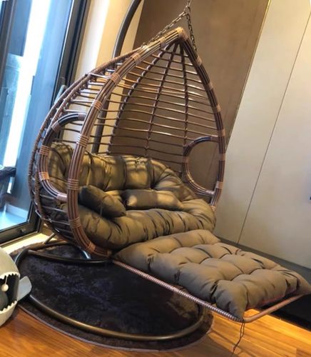 室内家用懒人脚踏吊床吊篮藤椅单人双人阳台鸟巢户外秋千摇篮吊椅