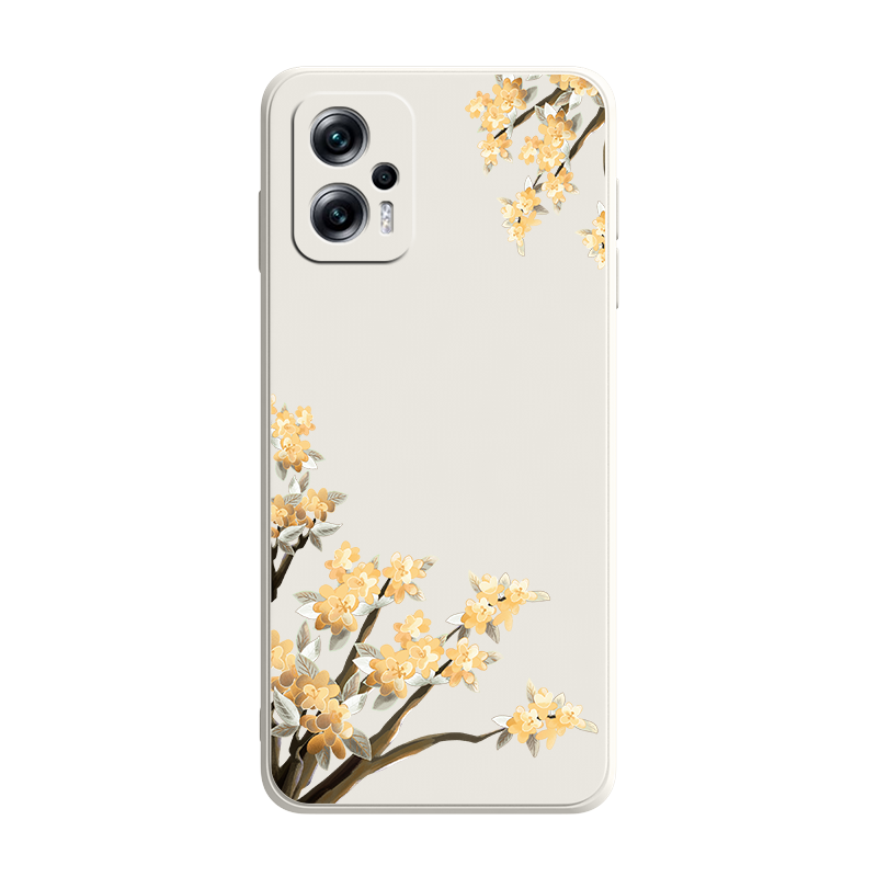 蝴蝶花适用红米note11Tpro手机壳5G版note11pro十+保护套小米redminote11T新款note11SE液态女款硅胶外壳