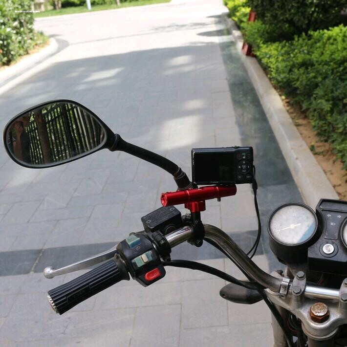 电动车踏板摩托车多功能扩展支架改装横杆射灯后视镜固定手机支架