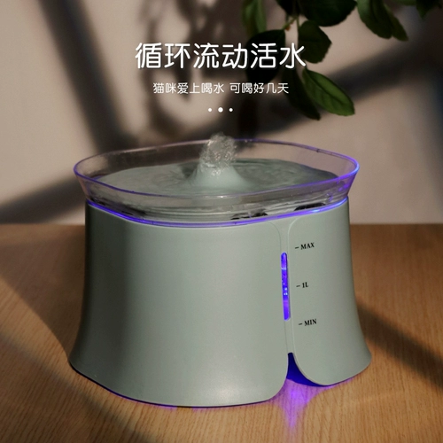 Устройство питьевой воды с водой для кошки.