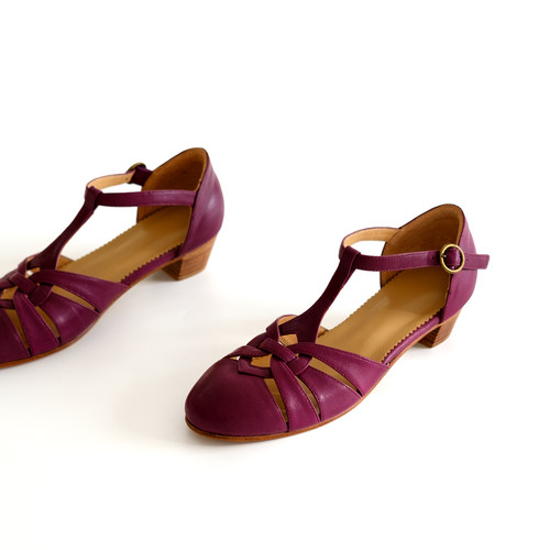 |女鞋|皮底复古罗马凉鞋swing摇摆舞鞋布鲁斯blues鞋balboa缪特鞋