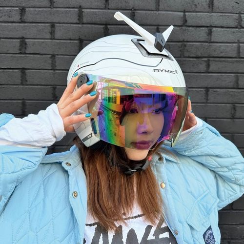 RYMIC睿觅NE02摩托车头盔复古3/4半盔电动车踏板男女四季安全帽3C