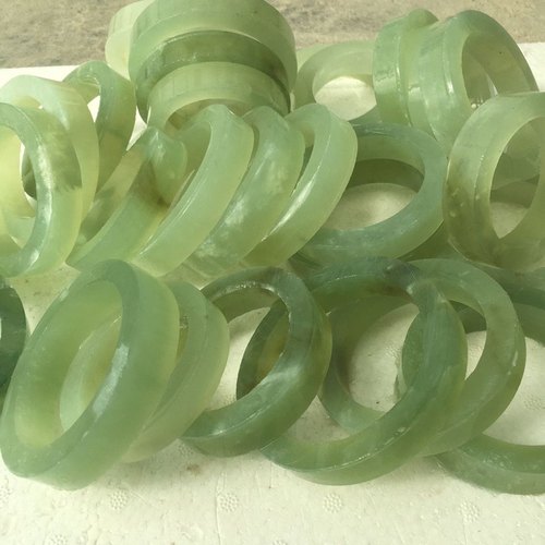 天然岫玉手镯半成品 高冰种手镯毛坯 原石毛料翠玉手镯片冰透手镯