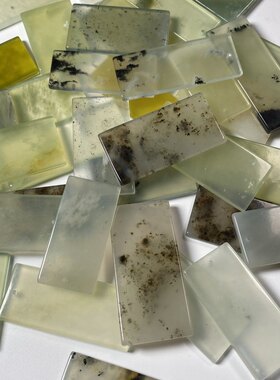 纯天然岫岩玉手工水墨长条吊坠无事牌冰种玉牌古风项链包包链玉石