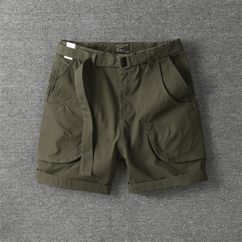 2024夏季纯棉工装短裤男5分ins潮牌日系宽松休闲百搭潮流五分裤子