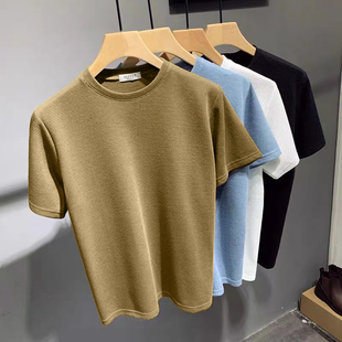 男士9.9元上班工作耐磨耐脏短袖T恤衣服便宜上衣服半袖打底衫大码