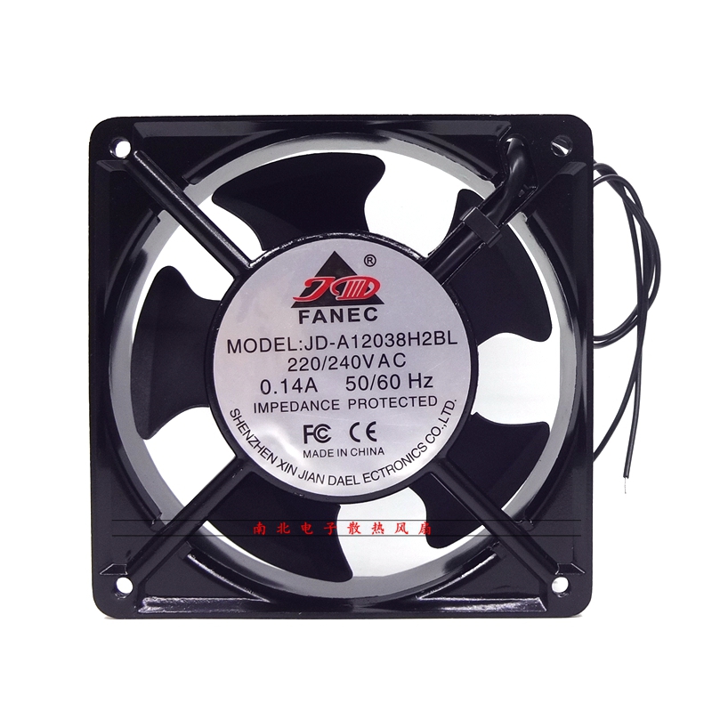 全新原装FANEC JD-A12038H2BL H2SL 220V 12CM 12038机柜散热风扇