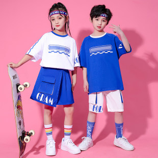 六一儿童啦啦队演出服小学生运动会表演服装幼儿园园服毕业照班服