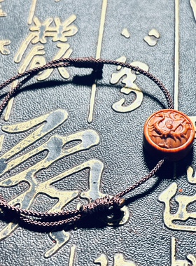 印度小叶紫檀朱雀手链五行补火手串红木缺火配饰男女通用