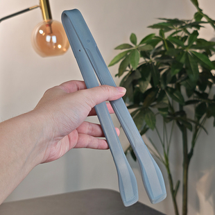 厚皮橙同款食品级硅胶夹子肉牛排夹翘嘴厨房耐高温防烫烧烤食物夹