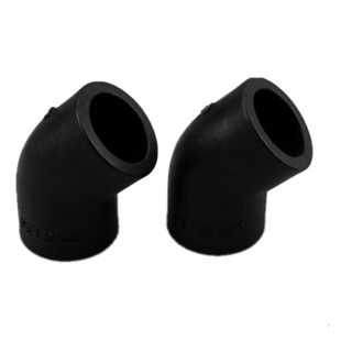 PE等径45度弯头承插式热熔接头自来水管材配件20 25 32 40 50 63