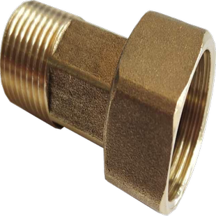 黄铜水表接头4分6分不锈钢1寸1.2寸活接头家用水泵增压泵异径接头