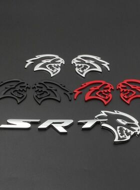 道奇挑战者 SRT地狱猫金属车贴个性改装汽车叶子板车标侧标后尾标