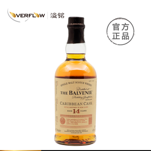 The Balvenie苏格兰百富14年加勒比朗姆桶陈酿单一麦芽威士忌洋酒