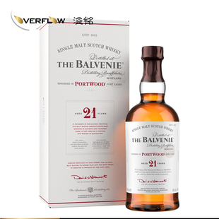 The Balvenie百富21年波特单桶陈酿单一麦芽威士忌进口洋酒700ml