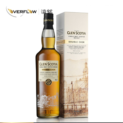 格兰帝Glen Scotia双桶苏格兰单一麦芽威士忌700ml新老包装随机