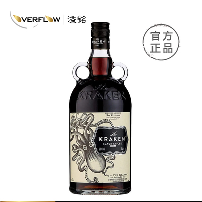 酷拉肯加香黑朗姆酒配制酒The Kraken洋酒进口