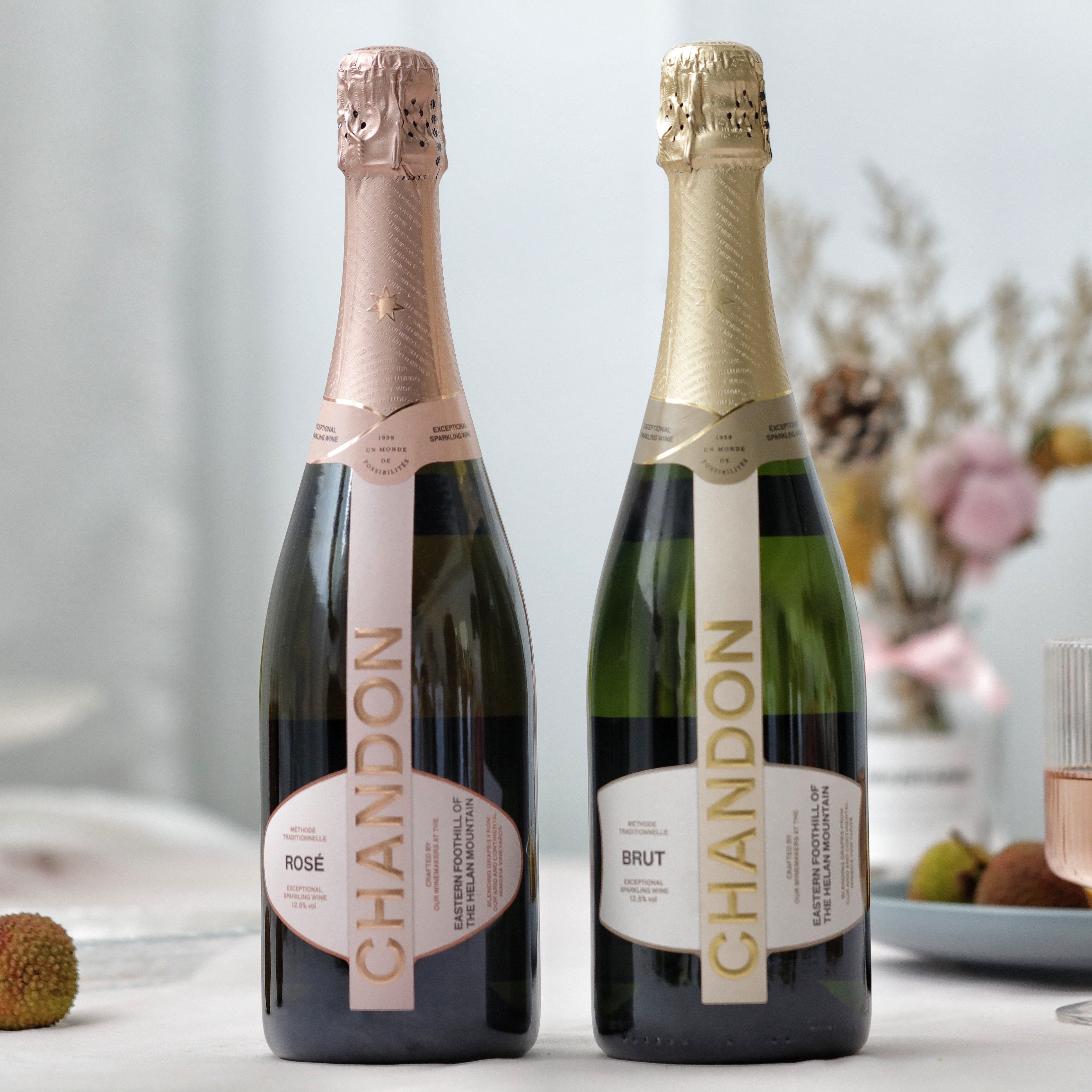 chandon夏桐女生传统工艺天然高泡葡萄酒桃红起泡酒750ml