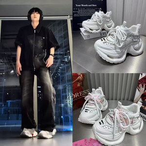 TF家族杨博文同款厚底老爹鞋小个子百搭增高休闲运动鞋2026夏季潮