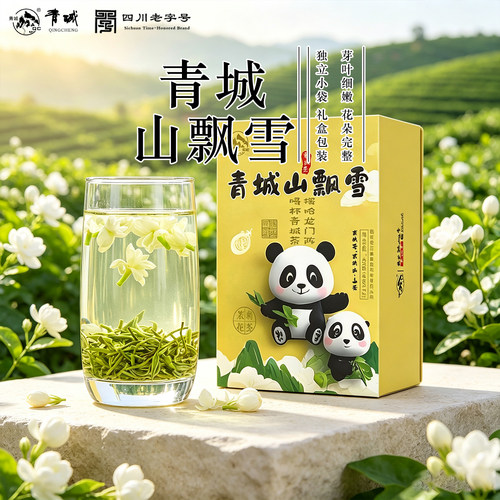 特级茉莉花茶青城山飘雪