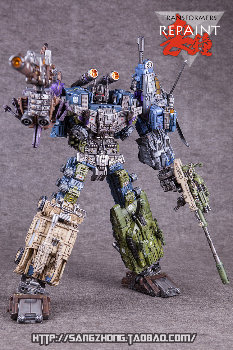 精细认真涂装组合金刚混天豹丧钟